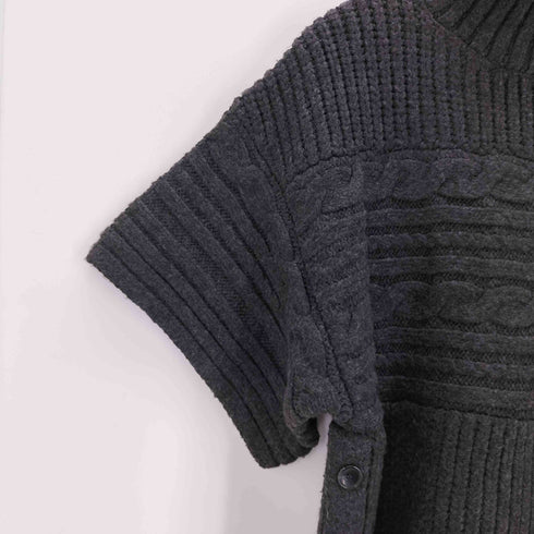 ウィルフリー willfully traverse cable half sleeve knit レディース FREE